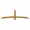 Ekena Millwork Bellingham Rough Sawn Timber Gable Bracket, Western Red Cedar, 84"W x 24"H x 4"D x 4"F, 7/12 Pitch GBW084X24X0404BEL00RWR - alternate 1